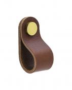Gustavsberg K3 knop - Brun l�der