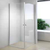 Nortiq brusehj�rne 90x90 - Klar glas/krom