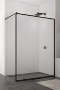 Bath fast brusev&aelig;g m/ramme - 90 cm - Mat sort