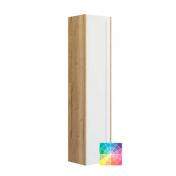 Dansani Luna Classic 40 h�jskab B m/1 l�ge og rammefront - H�jreh�ngslet - Natur eg/Valgfri farve