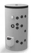 Solvarmebeholder 150 L - Fritst�ende med 2 spiraler og elektronisk kontrol