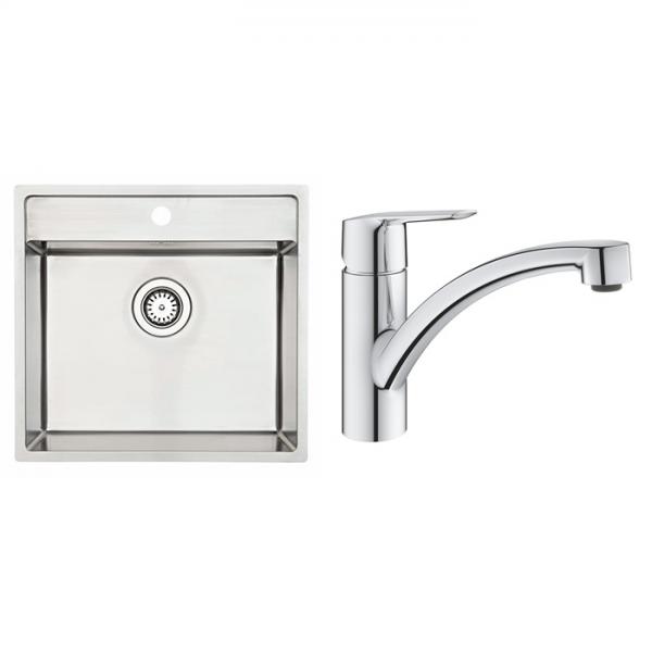 Lavabo Nexus 50 k&oslash;kkenvask M/Grohe start k&oslash;kkenarmatur