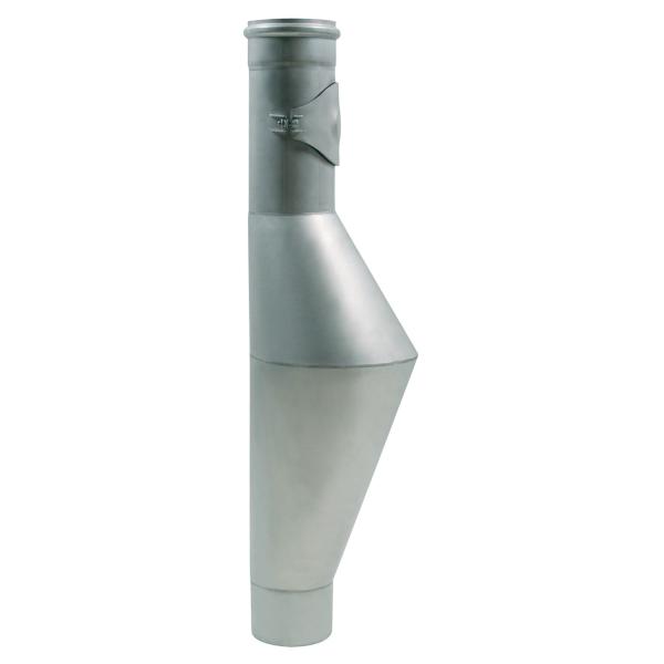 Bl&ucirc;cher rottestop 110mm med renseadgang AISI304