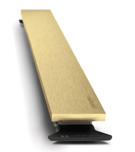 Unidrain Highline panel - B&oslash;rstet messing - 900 mm