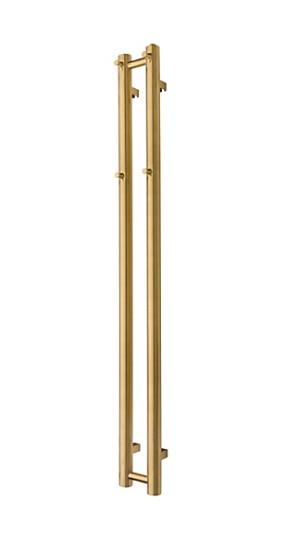 TVS Plus 2 h&aring;ndkl&aelig;det&oslash;rrer - 13,5x140 cm - B&oslash;rstet messing/Guld