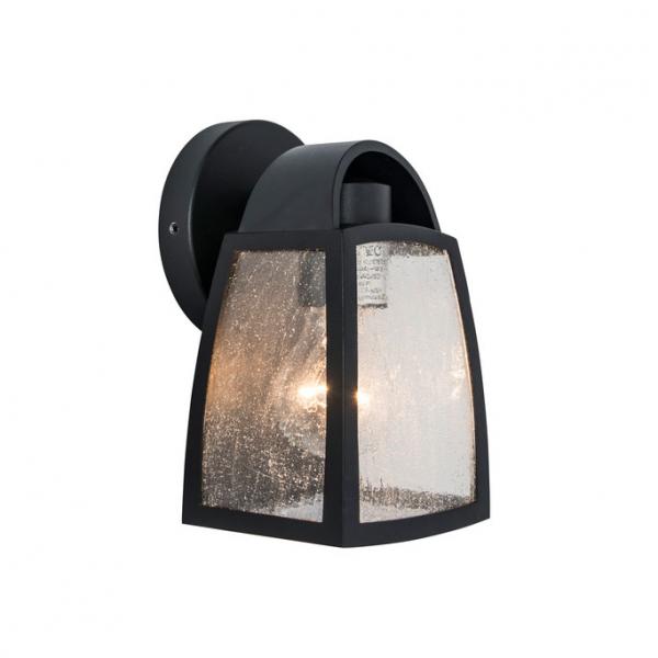 Lutec Tradition Kelsey udendørslampe til væg m/regnglas - Lille - Mat sort Lutec Tradition Kelsey udendørslampe til væg m/regnglas - Lille - Mat sort