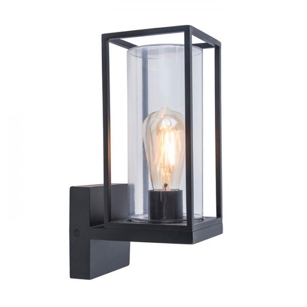 Lutec Tradition Flair 1 udendørslampe til væg - Mat sort Lutec Tradition Flair 1 udendørslampe til væg - Mat sort