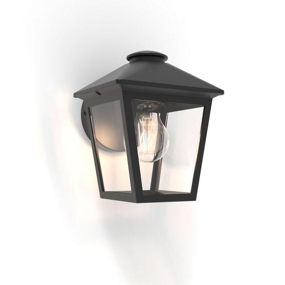 Lutec Tradition Zago udend&oslash;rslampe til v&aelig;g - Mat sort