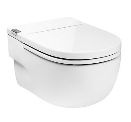 Roca Meridian In-Tank v&aelig;gh&aelig;ngt toilet m/indbygget cisterne og s&aelig;de