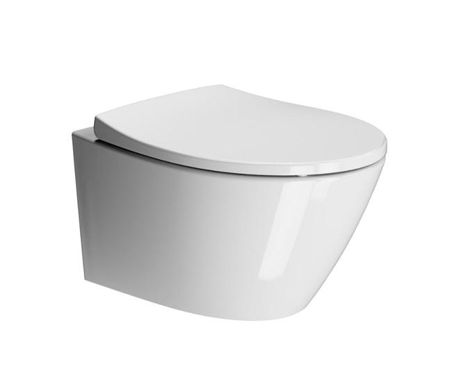 GSI Modo 52 kompakt væghængt toilet m/SwirlFlush og Extraglaze GSI Modo 52 kompakt væghængt toilet m/SwirlFlush og Extraglaze