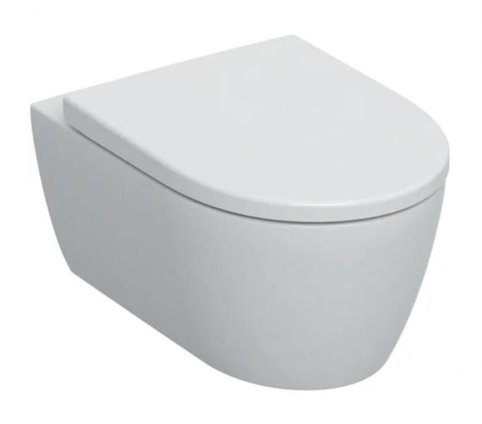 Geberit iCon væghængt toilet m/sæde og Rimfree - Mat hvid Geberit iCon væghængt toilet m/sæde og Rimfree - Mat hvid