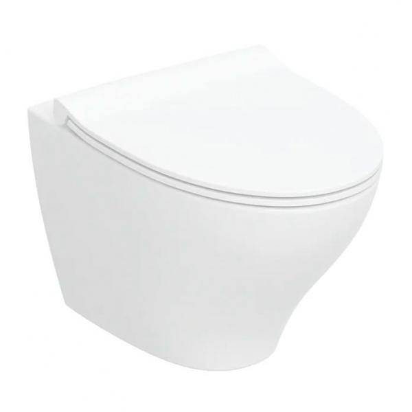 If&ouml; Spira Modern Rimless v&aelig;gh&aelig;ngt toilet m/s&aelig;de og If&ouml; Clean