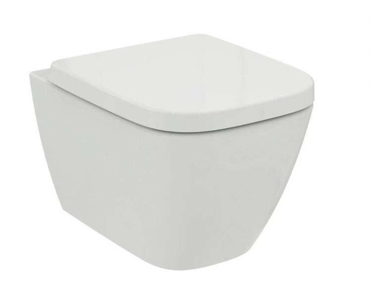 Ideal Standard I.life S kompakt v&aelig;gh&aelig;ngt toilet m/RIMless og s&aelig;de