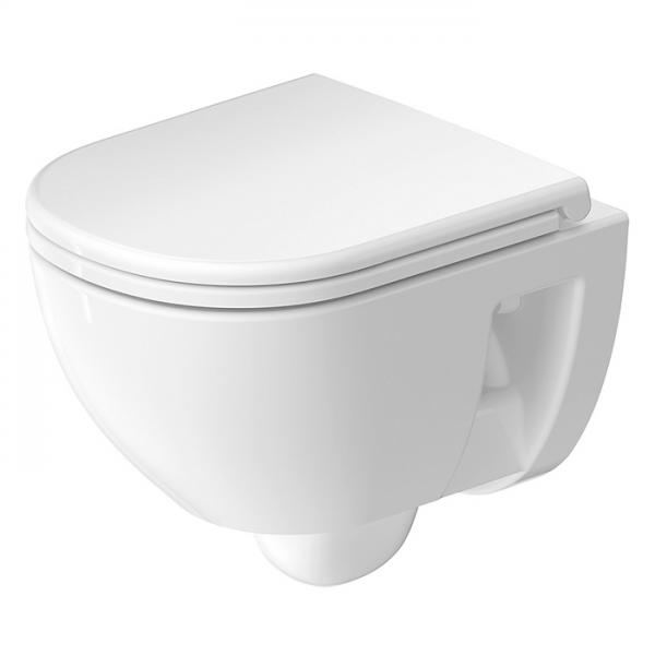 Duravit D-code 48 kompakt rimless v&aelig;gh&aelig;ngt toilet