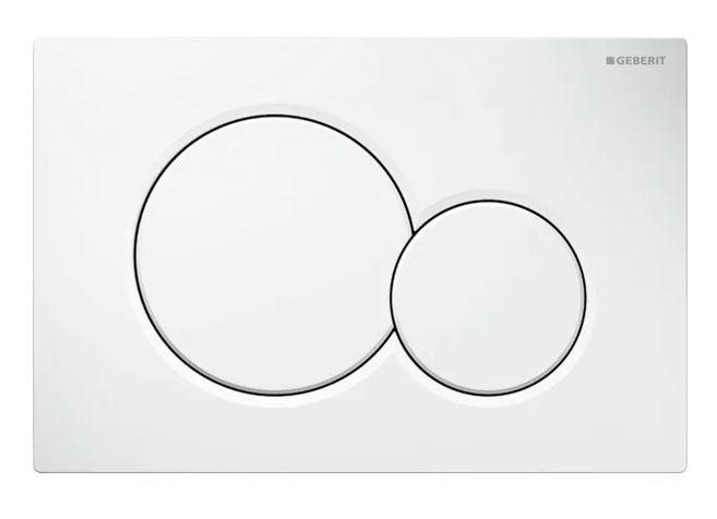 Geberit Sigma 01 Round betjeningsplade - Alpinhvid