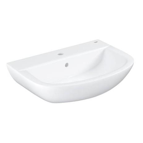 Grohe Bau 60 håndvask t/væg - 1 hanehul Grohe Bau 60 håndvask t/væg - 1 hanehul