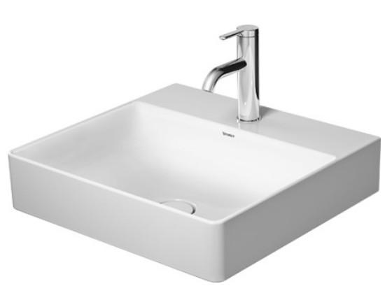 Duravit DuraSquare 50 bowlevask op til væg - Uden overløb Duravit DuraSquare 50 bowlevask op til væg - Uden overløb