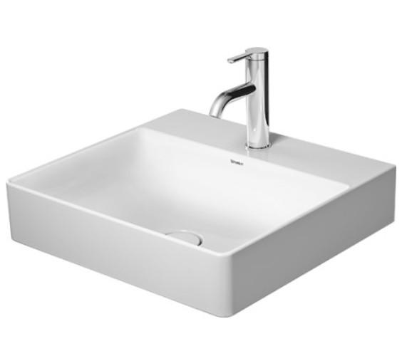 Duravit DuraSquare 50 håndvask t/væg eller møbel - 1 hanehul - Uden overløb - Wondergliss Duravit DuraSquare 50 håndvask t/væg eller møbel - 1 hanehul - Uden overløb - Wondergliss