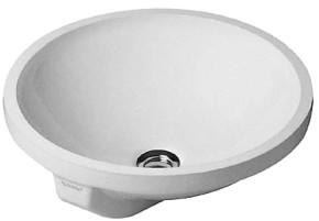 Duravit Architec Ø40 håndvask t/underlimning - Uden hanehul - Med overløb Duravit Architec Ø40 håndvask t/underlimning - Uden hanehul - Med overløb