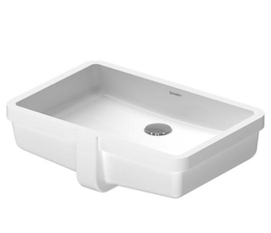 Duravit Vero 48 h&aring;ndvask t/underlimning - Uden hanehul - Wondergliss