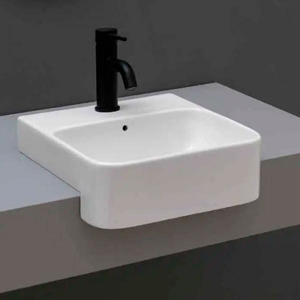 Lavabo 35 semi-indbygget h&aring;ndvask - 1 hanehul