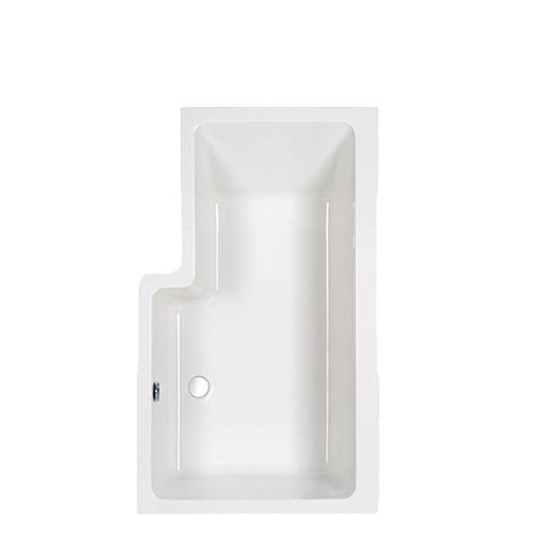 Str&oslash;mberg Quantum badekar t/brus - 160 x 70/85 - H&oslash;jre - 1 rygl&aelig;n