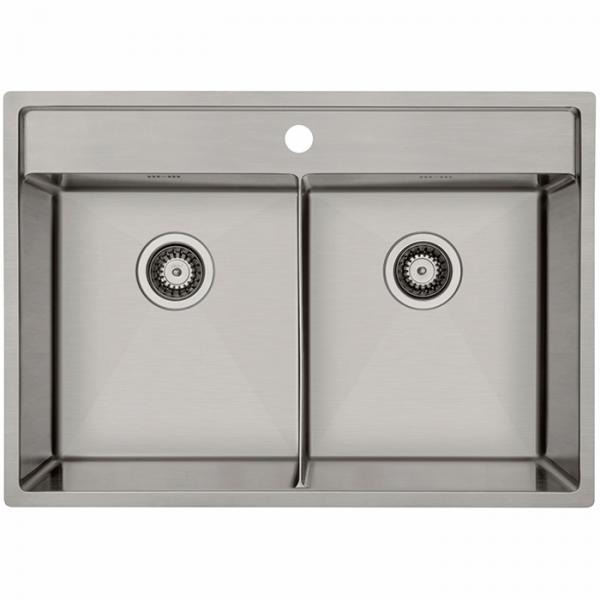Lavabo Kubus 742 Soft Slim dobbelt køkkenvask Lavabo Kubus 742 Soft Slim dobbelt køkkenvask
