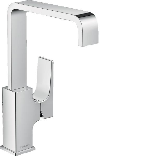 Hansgrohe Metropol 230 h&aring;ndvaskarmatur m/bundventil og svingtud - Krom