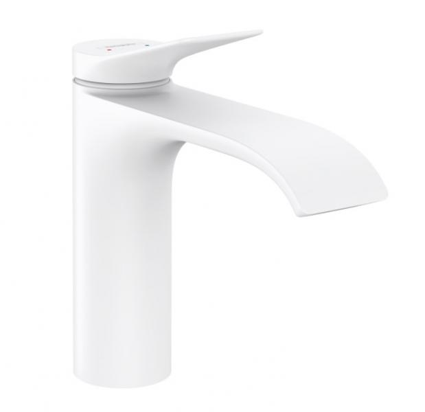 hansgrohe Vivenis 110 h&aring;ndvaskarmatur u/bundventil - Mat hvid