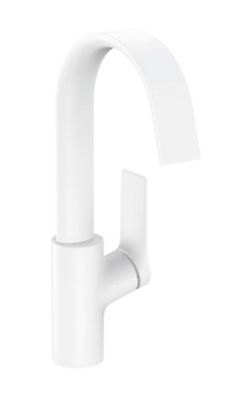 hansgrohe Vivenis 210 h&aring;ndvaskarmatur m/svingtud u/bundventil - Mat hvid