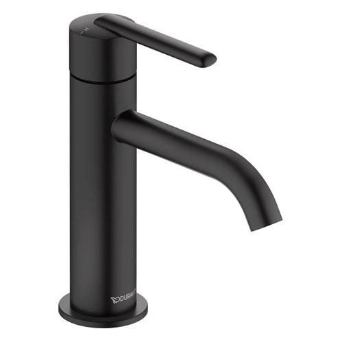 Duravit Balcoon S h&aring;ndvaskarmatur m/FreshStart og MinusFlow - Mat sort