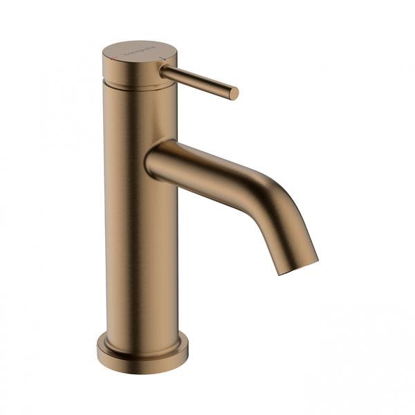 hansgrohe Tecturis S h&aring;ndvaskarmatur 80 m/Coolstart, EcoSmart+ og l&oslash;ft-op bundventil - B&oslash;rstet bronze