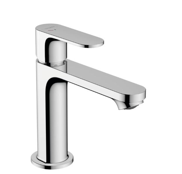Hansgrohe Rebris S 110 h&aring;ndvaskarmatur m/CoolStart og bundventil - Krom