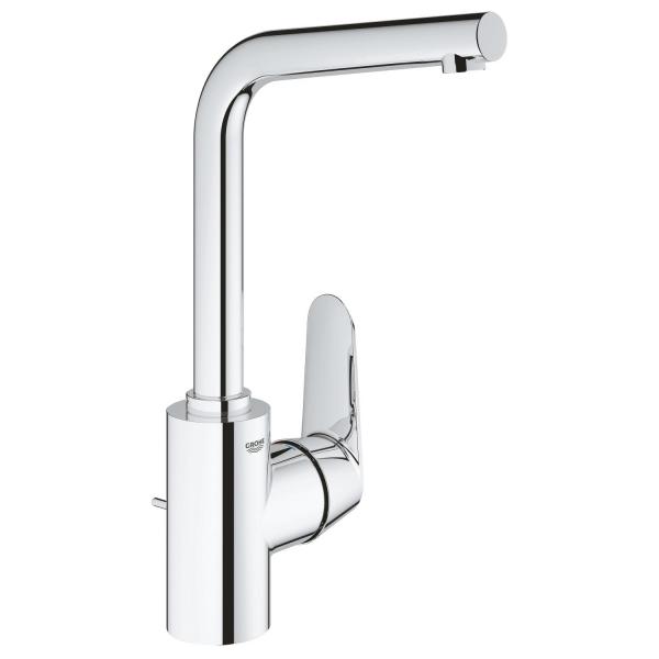 Grohe Eurodisc Cosmopolitan håndvaskarmatur m/bundventil og svingtud - Krom Grohe Eurodisc Cosmopolitan håndvaskarmatur m/bundventil og svingtud - Krom