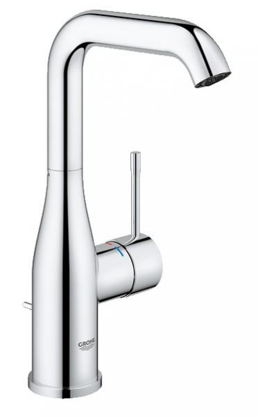 Grohe Essence New L h&aring;ndvaskarmatur m/bundventil og svingtud - Krom