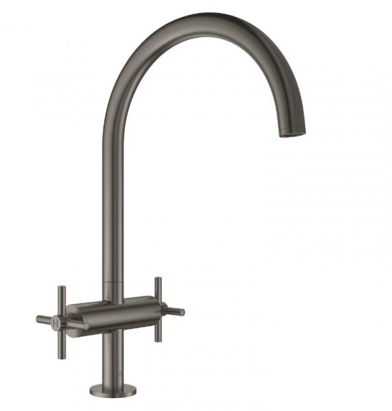 Grohe Atrio New k&oslash;kkenarmatur - B&oslash;rstet hard graphite