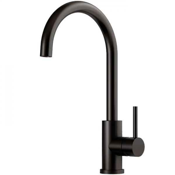 Lavabo Kubus 140 RS Round k&oslash;kkenarmatur - Mat sort