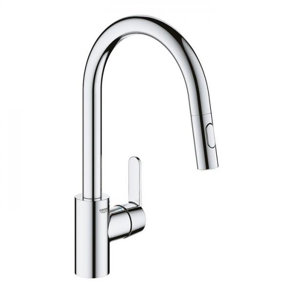 Grohe Get køkkenarmatur m/udtræk og Dual Spray - Krom Grohe Get køkkenarmatur m/udtræk og Dual Spray - Krom