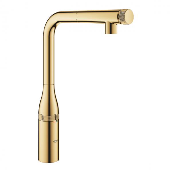 Grohe Essence Smart Control k&oslash;kkenarmatur - Poleret cool sunrise