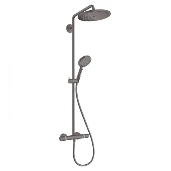 hansgrohe Croma Select S 280 komplet brusesystem Eco - B&oslash;rstet sort krom