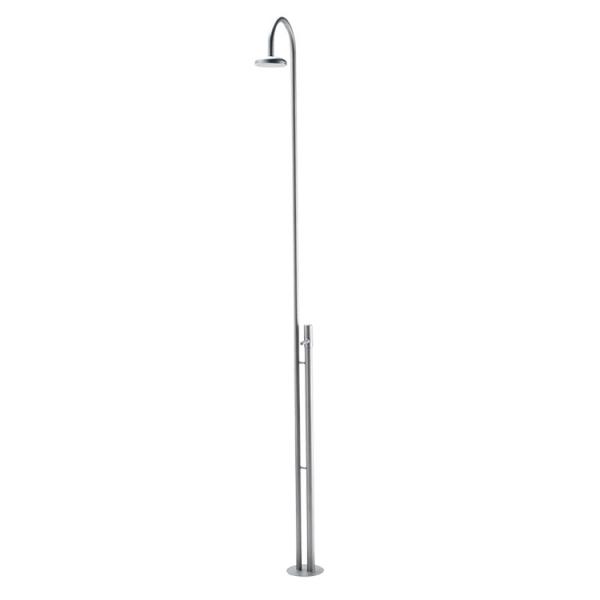 Frostline Duo fritstående udebruser m/selvluk - Rustfrit stål Frostline Duo fritstående udebruser m/selvluk - Rustfrit stål