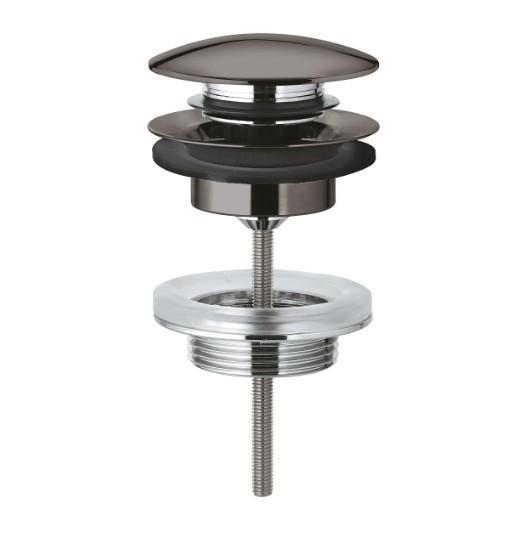 Grohe push-open bundventil 1 1/4 - Poleret Hard Graphite Grohe push-open bundventil 1 1/4 - Poleret Hard Graphite