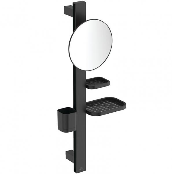 Ideal Standard Alu+ hylde m/makeupspejl - Silk black Ideal Standard Alu+ hylde m/makeupspejl - Silk black