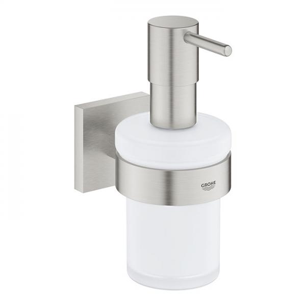 Grohe Start Cube s&aelig;bedispenser til v&aelig;g - Supersteel