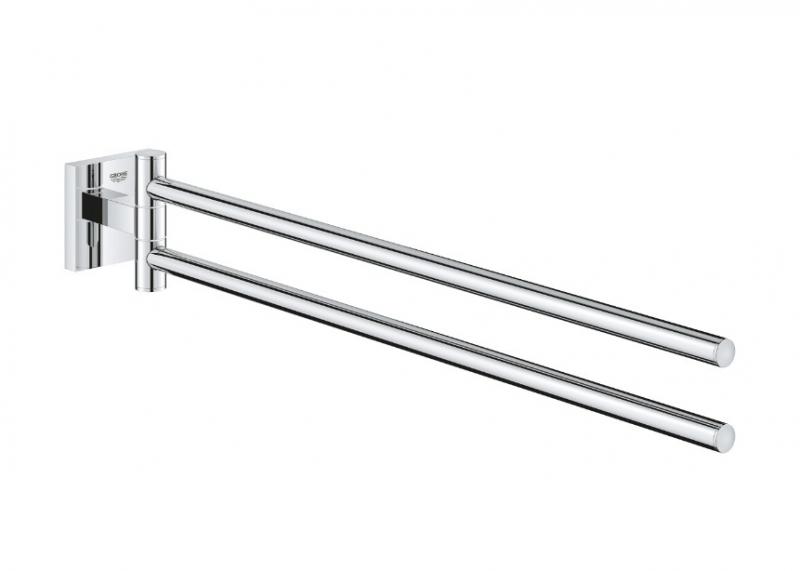 Grohe Start Cube dobbelt svingbar h&aring;ndkl&aelig;deholder - Krom
