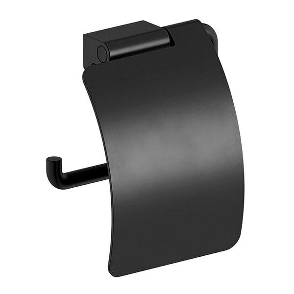 Damixa Zen toiletrulleholder m/låg - Mat sort Damixa Zen toiletrulleholder m/låg - Mat sort