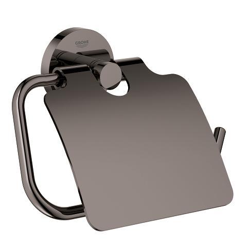 Outlet - Grohe Essentials toiletrulleholder med låg - Poleret hard graphite Outlet - Grohe Essentials toiletrulleholder med låg - Poleret hard graphite