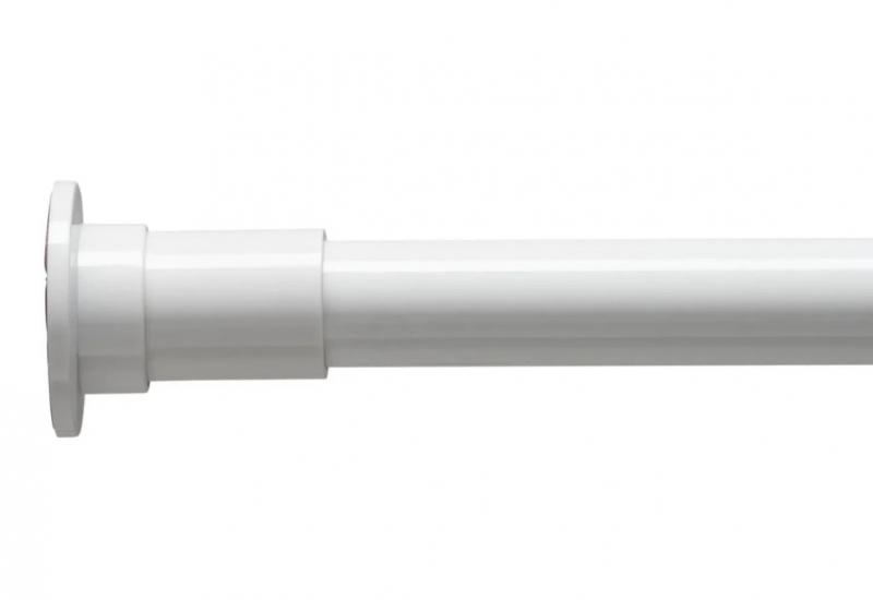 Hefe selvbærende forhængsstang max 120 cm- Hvid Hefe selvbærende forhængsstang max 120 cm- Hvid