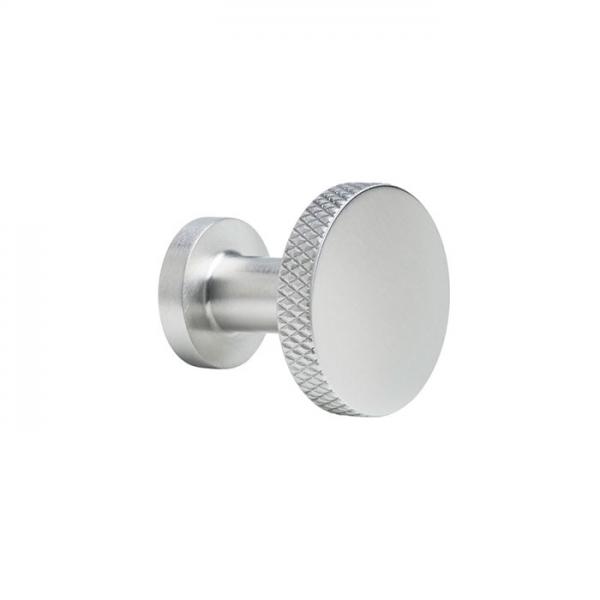 Cassøe Crystal Cut knopgreb eller krog - Børstet stål Cassøe Crystal Cut knopgreb eller krog - Børstet stål