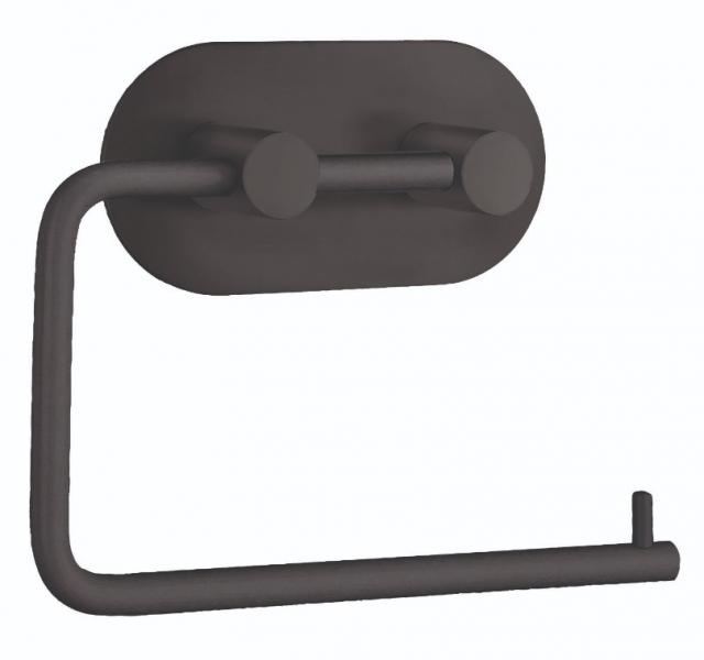 Beslagsboden selvkl&aelig;bende toiletpapirholder BB1097 - Mat sort